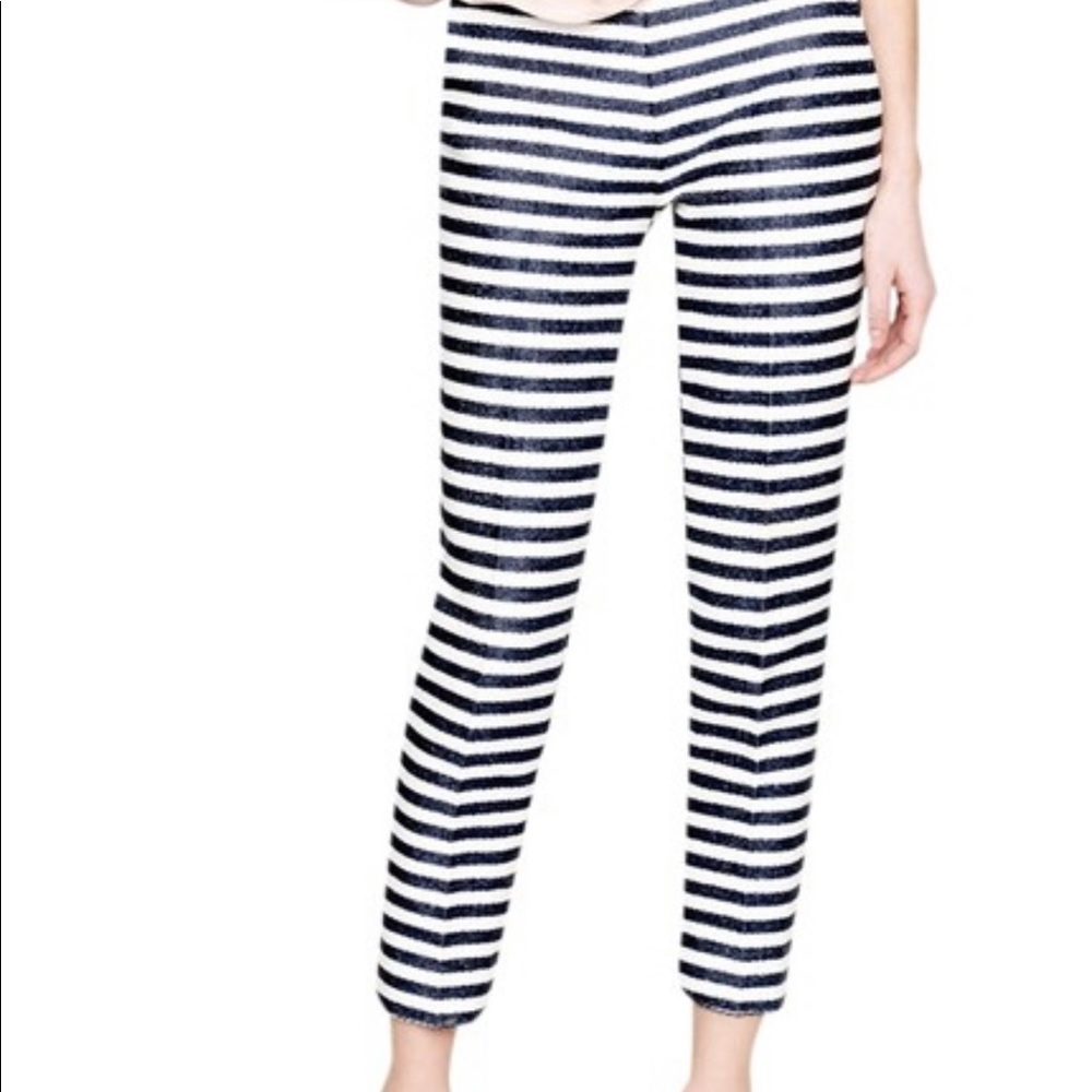 ISO J. Crew raffia striped pants